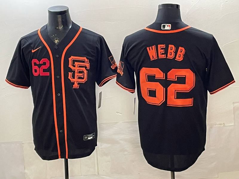 2026 Men Nike San Francisco Giants #62 Webb black Nike MLB Jersey001